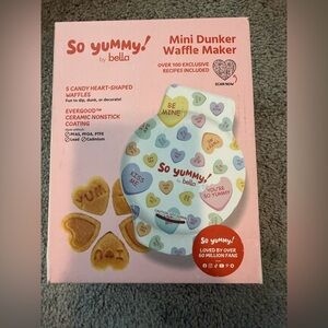 So Yummy! By Bella Mini Dunker Waffle Maker NIB